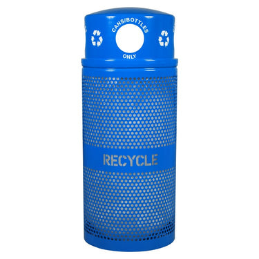 34-Gallon Landscape Series Blue Receptacle